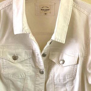 Basic Denim Wax Jean White 2x Jacket